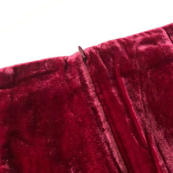 Anthropologie Connie Velvet Mini Skirt Raspberry - Picture 11 of 12